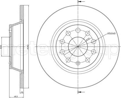 ZF Parts 3085601 - Гальмівний диск autozip.com.ua