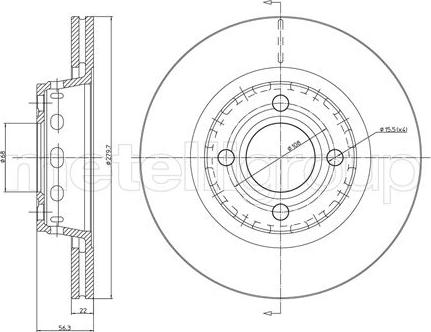 Metelli 23-0330 - Гальмівний диск autozip.com.ua