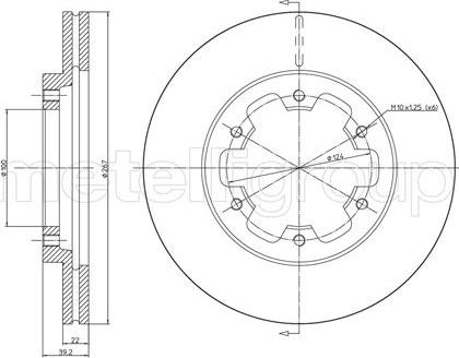 Metelli 23-0710 - Гальмівний диск autozip.com.ua