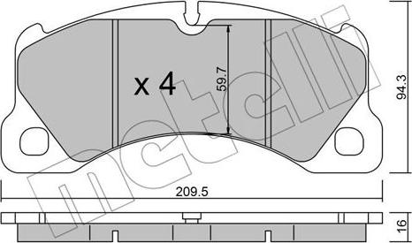 Metelli 22-0957-0 - Масляний фільтр autozip.com.ua