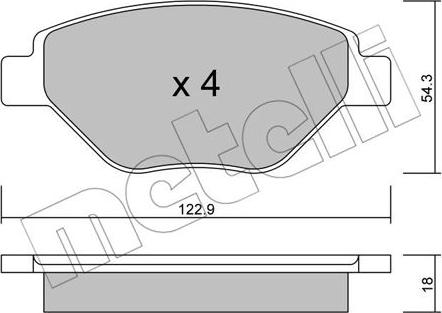 Metelli 22-0543-0 - Масляний фільтр autozip.com.ua