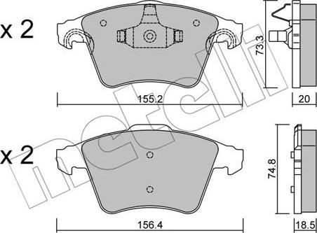 Roulunds Rubber 871081 - Гальмівні колодки, дискові гальма autozip.com.ua