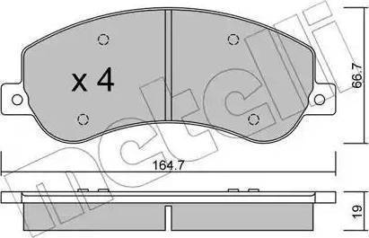 Dafmi D217EI - Гальмівні колодки, дискові гальма autozip.com.ua