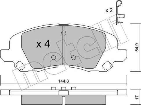 Metelli 22-0861-0 - Масляний фільтр autozip.com.ua