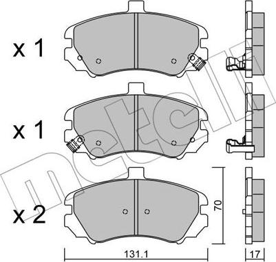 Magneti Marelli 323700009300 - Гальмівні колодки, дискові гальма autozip.com.ua