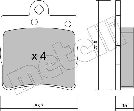 Metelli 22-0343-0 - Масляний фільтр autozip.com.ua