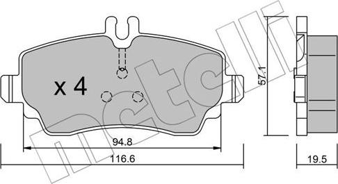 Metelli 22-0310-1 - Масляний фільтр autozip.com.ua