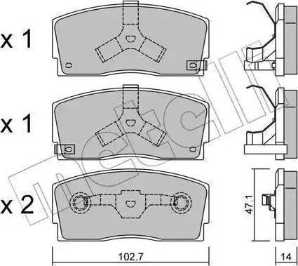 Remsa 25402 - Гальмівні колодки, дискові гальма autozip.com.ua