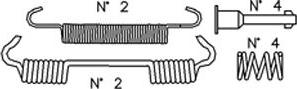 Metelli K374 - Комплектуючі, барабанний гальмівний механізм autozip.com.ua