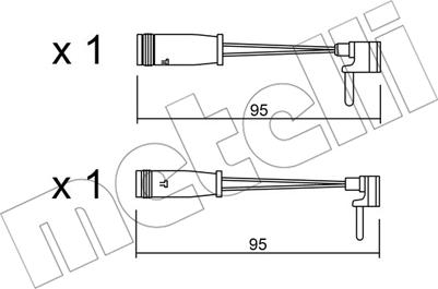 Metelli SU.159K - Сигналізатор, знос гальмівних колодок autozip.com.ua