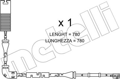 Metelli SU.153 - Сигналізатор, знос гальмівних колодок autozip.com.ua