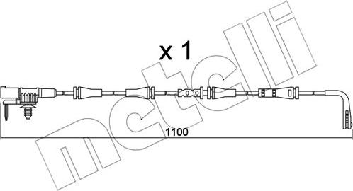 Metelli SU.358 - Сигналізатор, знос гальмівних колодок autozip.com.ua