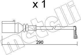 Metelli SU.365 - Сигналізатор, знос гальмівних колодок autozip.com.ua