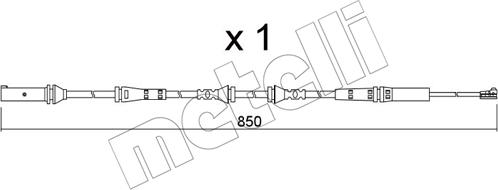 Metelli SU.366 - Сигналізатор, знос гальмівних колодок autozip.com.ua