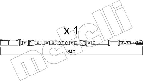 Metelli SU.312 - Сигналізатор, знос гальмівних колодок autozip.com.ua