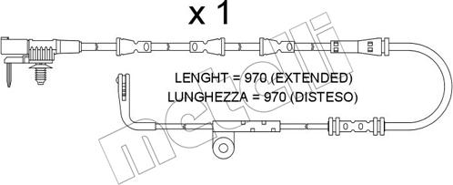 Metelli SU.388 - Сигналізатор, знос гальмівних колодок autozip.com.ua