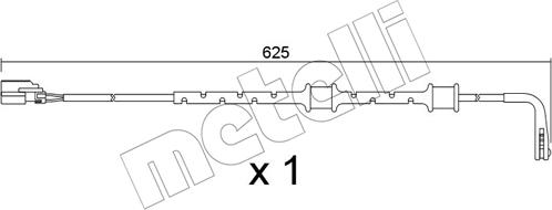 Metelli SU.382 - Сигналізатор, знос гальмівних колодок autozip.com.ua