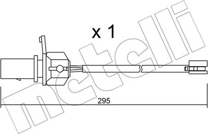 Metelli SU.331 - Сигналізатор, знос гальмівних колодок autozip.com.ua