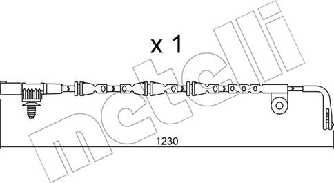 Metelli SU.255 - Сигналізатор, знос гальмівних колодок autozip.com.ua