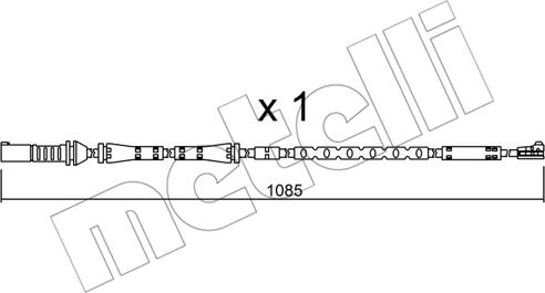 Metelli SU.284 - Сигналізатор, знос гальмівних колодок autozip.com.ua