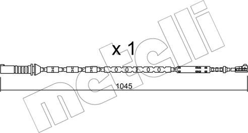Metelli SU.279 - Сигналізатор, знос гальмівних колодок autozip.com.ua