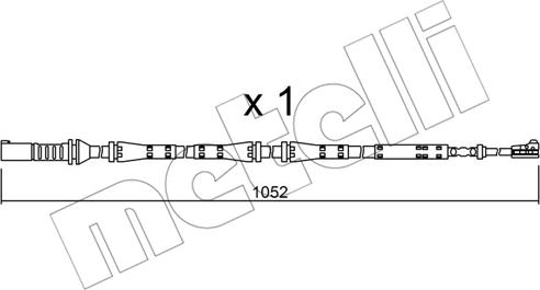 Metelli SU.275 - Сигналізатор, знос гальмівних колодок autozip.com.ua