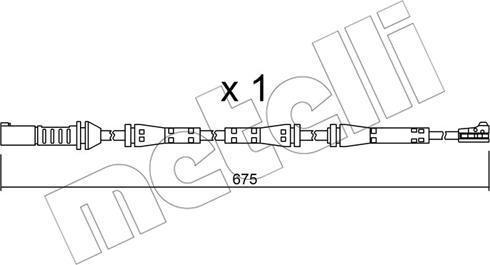 Metelli SU.278 - Сигналізатор, знос гальмівних колодок autozip.com.ua