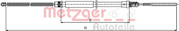 Metzger 491.5 - Трос, гальмівна система autozip.com.ua