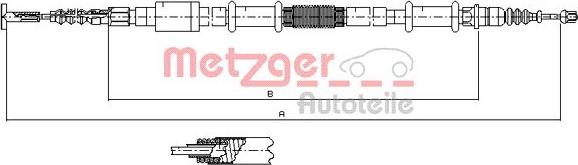 Metzger 441.4 - Трос, гальмівна система autozip.com.ua