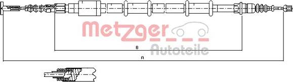 Metzger 441.3 - Трос, гальмівна система autozip.com.ua
