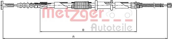 Metzger 461.11 - Трос, гальмівна система autozip.com.ua