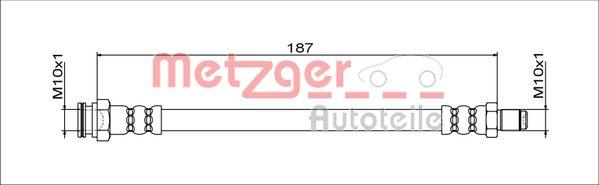 Metzger 4111805 - Гальмівний шланг autozip.com.ua