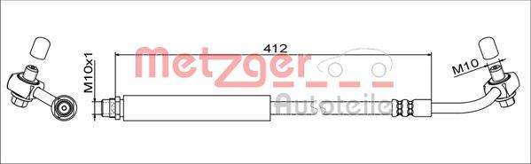 Metzger 4111348 - Гальмівний шланг autozip.com.ua