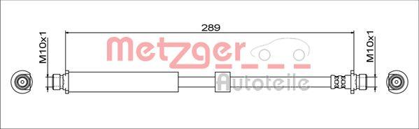 Metzger 4111764 - Гальмівний шланг autozip.com.ua