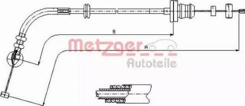 Metzger 413.22 - Тросик газу autozip.com.ua