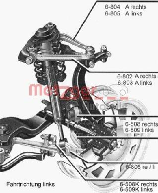 Metzger 58009318 - Важіль незалежної підвіски колеса autozip.com.ua