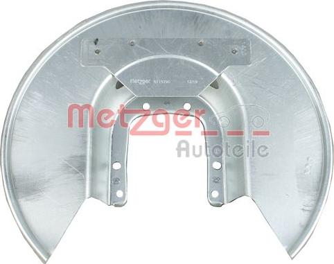 Metzger 6115290 - Відбивач, диск гальмівного механізму autozip.com.ua