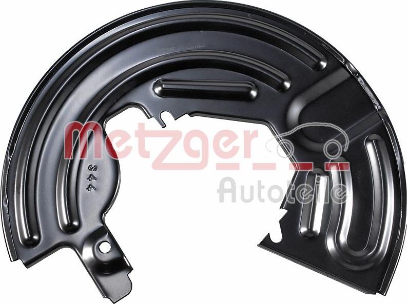 Metzger 6115256 - Відбивач, диск гальмівного механізму autozip.com.ua