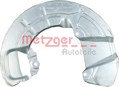 Metzger 6115224 - Відбивач, диск гальмівного механізму autozip.com.ua