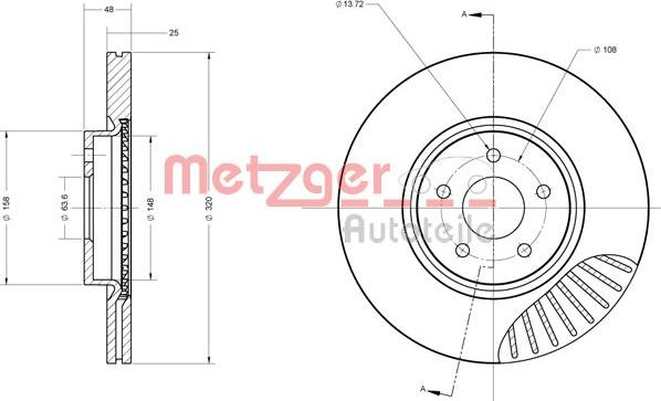 Metzger 6110503 - Гальмівний диск autozip.com.ua
