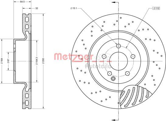 Metzger 6110866 - Гальмівний диск autozip.com.ua