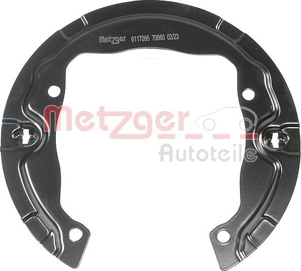 Metzger 6117095 - Гальмівна несуча пластина autozip.com.ua