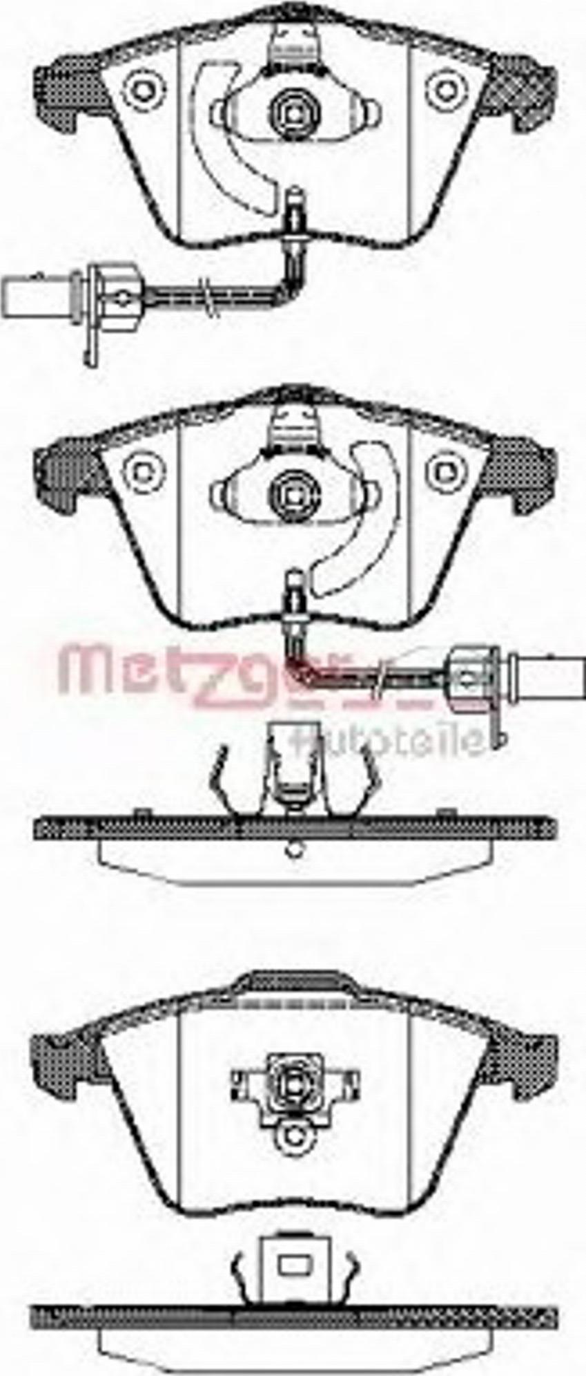 Metzger 0964.12 - Гальмівні колодки, дискові гальма autozip.com.ua