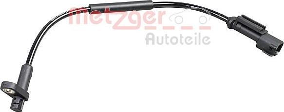 Metzger 09001434 - Датчик ABS, частота обертання колеса autozip.com.ua