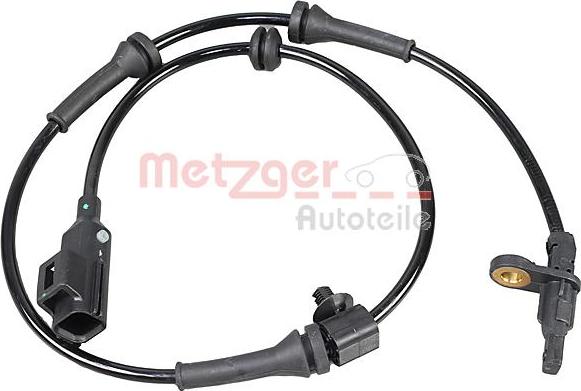 Metzger 09001215 - Датчик ABS, частота обертання колеса autozip.com.ua