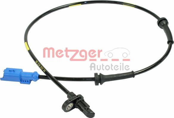 Metzger 0900856 - Датчик ABS, частота обертання колеса autozip.com.ua