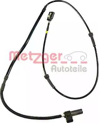 Metzger 0900343 - Датчик ABS, частота обертання колеса autozip.com.ua