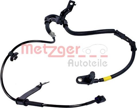 Metzger 0900741 - Датчик ABS, частота обертання колеса autozip.com.ua