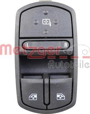 Metzger 0916672 - Вимикач, стеклолод'емнік autozip.com.ua