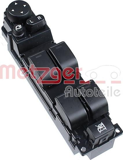 Metzger 09161004 - Вимикач, стеклолод'емнік autozip.com.ua